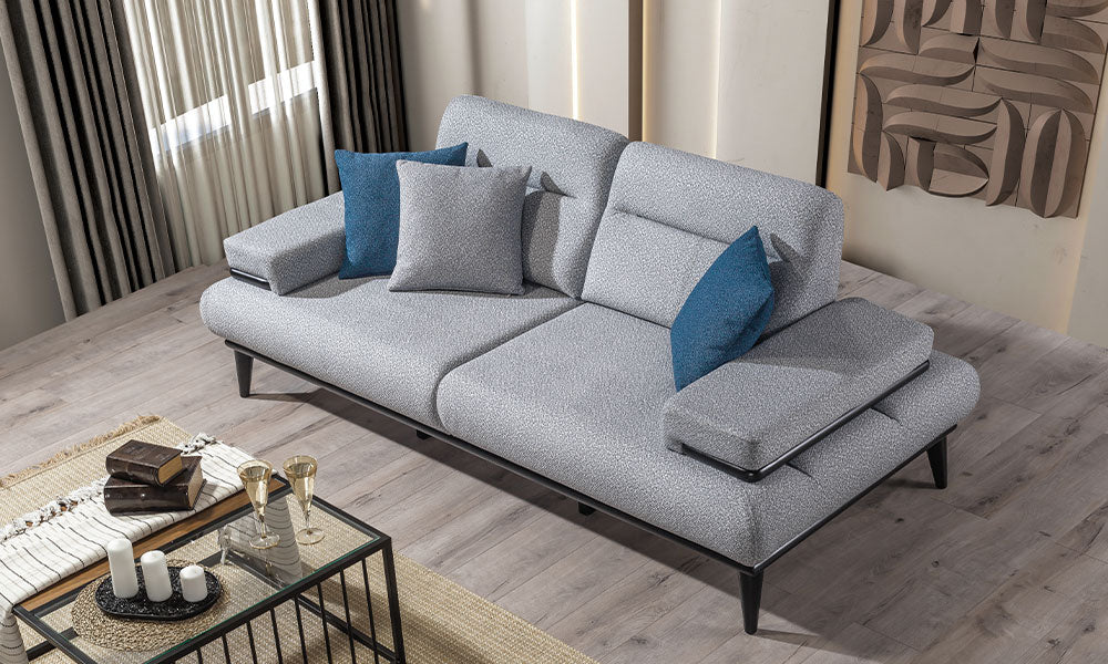 Sapphire Modern 3 Seater Sofa