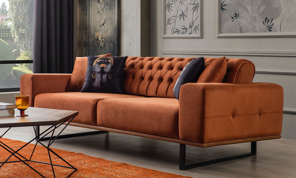 Izel Chesterfield 3 Seater Sofa