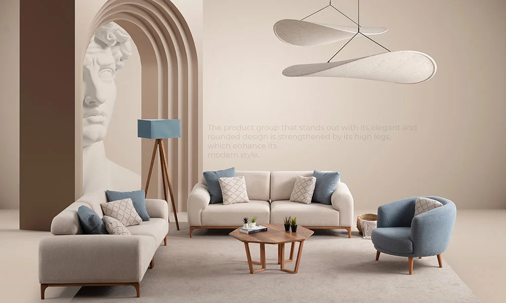 Natural Modern Sofa Set