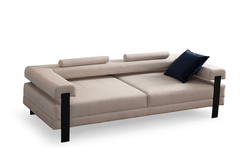 Deep Living Modern Metal Ayaklı Üçlü Koltuk