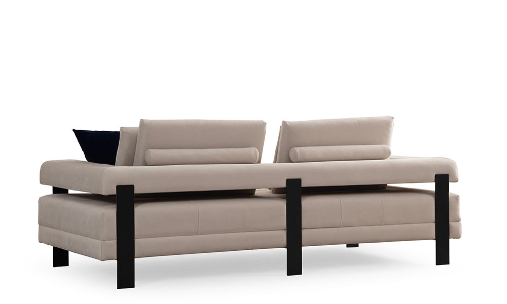 Deep Living Modern Metal Ayaklı Üçlü Koltuk