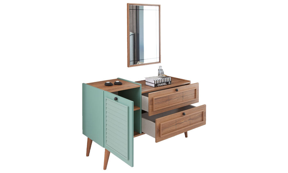 Napoli Modern Ahşap Ayaklı  Şifonyer -2