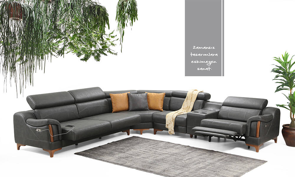 Rio  Modern Köşe Koltuk Takımı (325x315cm)
