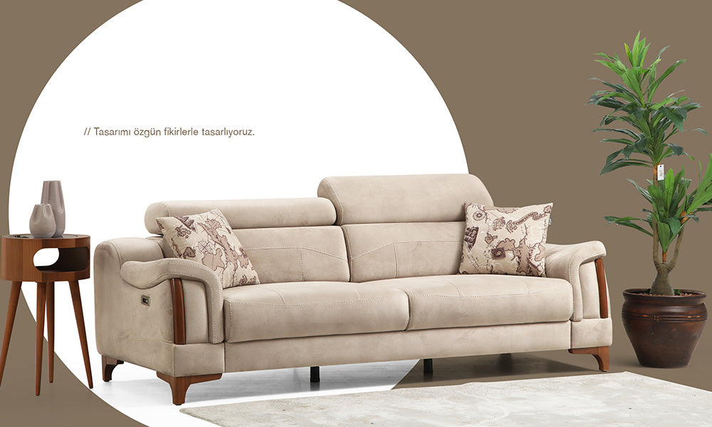 Rio Modern Plus Ahşap Ayaklı Koltuk Takımı